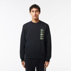 Sweatshirts | LACOSTE Sweatshirt Jogger Classic Fit Avec Imprime Crocodiles