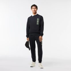 Sweatshirts | LACOSTE Sweatshirt Jogger Classic Fit Avec Imprime Crocodiles