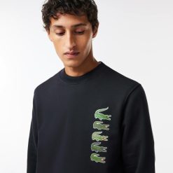 Sweatshirts | LACOSTE Sweatshirt Jogger Classic Fit Avec Imprime Crocodiles