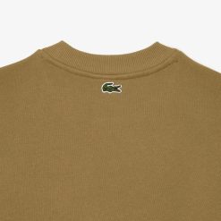 Sweatshirts | LACOSTE Sweatshirt Jogger Col Rond Homme Lacoste Loose Fit Imprime Crocodile