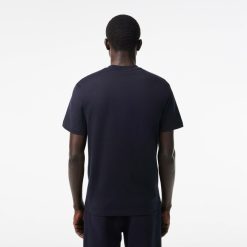 T-Shirts | LACOSTE T-Shirt En Coton Epais Imprime Balles