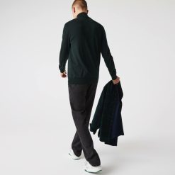 Pullovers | LACOSTE Pull A Col Roule En Laine Merinos Unie