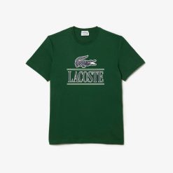 T-Shirts | LACOSTE T-Shirt Regular Fit En Jersey Epais De Coton