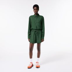 Pantalons & Shorts | LACOSTE Short Fluide En Lyocell