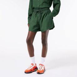 Pantalons & Shorts | LACOSTE Short Fluide En Lyocell