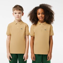 Vetements Fille | LACOSTE Polo Enfant Lacoste Regular Fit En Petit Pique Uni