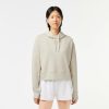 Sweatshirts | LACOSTE Sweatshirt A Capuche Jogger Femme Lacoste Avec Passe-Pouce