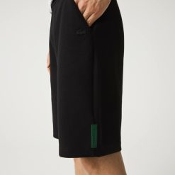 Pantalons & Shorts | LACOSTE Short En Coton Melange Stretch Uni