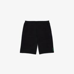 Pantalons & Shorts | LACOSTE Short En Coton Melange Stretch Uni