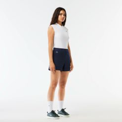 Vetements De Sport | LACOSTE Bermuda Femme Golf Lacoste Sport En Taffetas Extensible