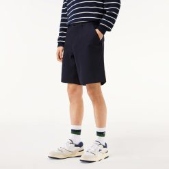 Pantalons & Shorts | LACOSTE Bermuda Chino En Gabardine De Coton