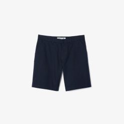 Pantalons & Shorts | LACOSTE Bermuda Chino En Gabardine De Coton