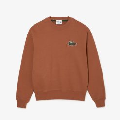 Sweatshirts | LACOSTE Sweatshirt Jogger Unie Lacoste Loose Fit Avec Badge Crocodile