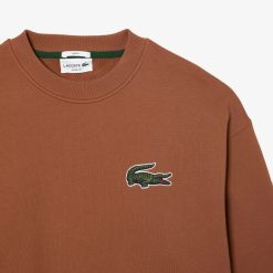 Sweatshirts | LACOSTE Sweatshirt Jogger Unie Lacoste Loose Fit Avec Badge Crocodile