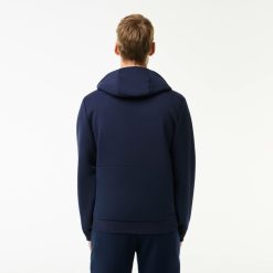 Vetements De Sport | LACOSTE Sweatshirt A Capuche Lacoste Sport Avec Empiecements En Mesh