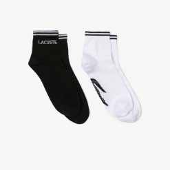 Chaussettes | LACOSTE Lot De 2 Paires De Chaussettes Basses Lacoste Sport En Coton