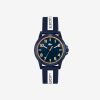 Accessoires | LACOSTE Montre Rider A 3 Aiguilles - Modele Bleu Avec Bracelet En Silicone