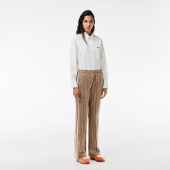 Pantalons & Shorts | LACOSTE Pantalon De Survetement Femme Lacoste Imprime Monogramme