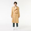 Manteaux & Vestes | LACOSTE Trench-Coat Oversize Ceinture En Coton Premium Deperlant