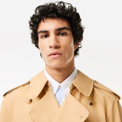 Manteaux & Vestes | LACOSTE Trench-Coat Oversize Ceinture En Coton Premium Deperlant