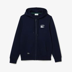 Sweatshirts | LACOSTE Sweatshirt Zippe A Capuche Homme Classic Fit Lacoste