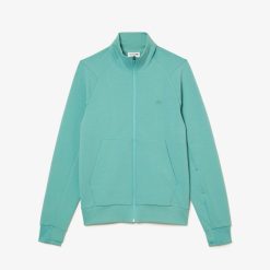 Sweatshirts | LACOSTE Sweatshirt Jogger Zippe Uni A Col Montant En Coton Melange