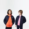 Vetements Fille | LACOSTE Blouson Teddy Enfant Color-Block Lacoste En Nylon