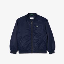 Vetements Fille | LACOSTE Blouson Teddy Enfant Color-Block Lacoste En Nylon