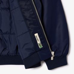 Vetements Fille | LACOSTE Blouson Teddy Enfant Color-Block Lacoste En Nylon