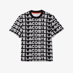 T-Shirts | LACOSTE T-Shirt A Imprime Sigle En Jersey De Coton