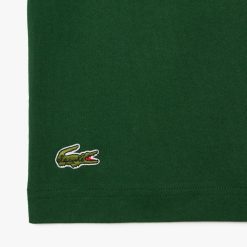 T-Shirts | LACOSTE T-Shirt En Jersey De Coton Message Effet Pique