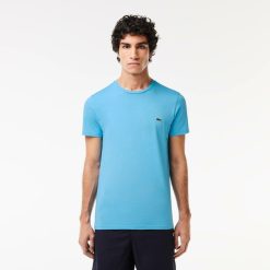 T-Shirts | LACOSTE T-Shirt Col Rond En Jersey De Coton Pima Uni