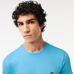 T-Shirts | LACOSTE T-Shirt Col Rond En Jersey De Coton Pima Uni