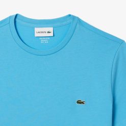 T-Shirts | LACOSTE T-Shirt Col Rond En Jersey De Coton Pima Uni