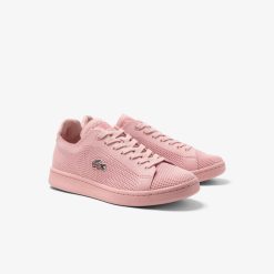 Sneakers | LACOSTE Sneakers Carnaby Pique Femme Lacoste En Textile, Detail Au Talon