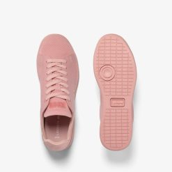 Sneakers | LACOSTE Sneakers Carnaby Pique Femme Lacoste En Textile, Detail Au Talon