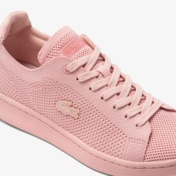 Sneakers | LACOSTE Sneakers Carnaby Pique Femme Lacoste En Textile, Detail Au Talon