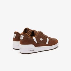 Sneakers | LACOSTE Sneakers T-Clip Homme En Cuir Bicolores