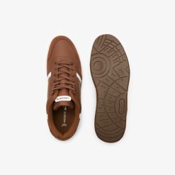 Sneakers | LACOSTE Sneakers T-Clip Homme En Cuir Bicolores