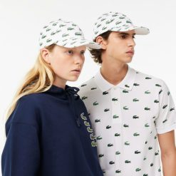 Chapeaux & Casquettes | LACOSTE Casquette Imprime Crocodile En Coton