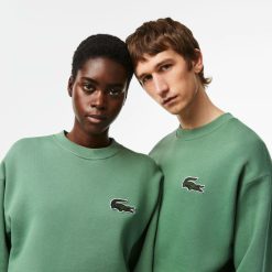 Sweatshirts | LACOSTE Sweatshirt Jogger Unie Lacoste Loose Fit Avec Badge Crocodile