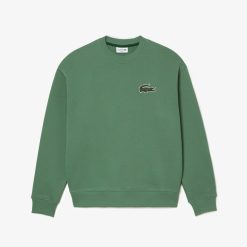 Sweatshirts | LACOSTE Sweatshirt Jogger Unie Lacoste Loose Fit Avec Badge Crocodile