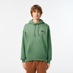 Sweatshirts | LACOSTE Sweatshirt Jogger Unie Lacoste Loose Fit Avec Badge Crocodile