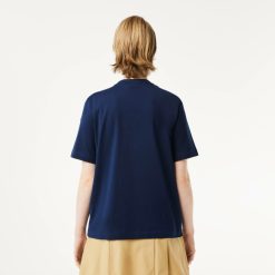 T-Shirts | LACOSTE T-Shirt Relaxed Fit En Jersey De Coton Doux Col V