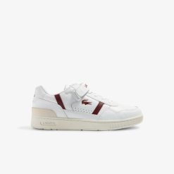 Sneakers | LACOSTE Sneakers T-Clip Velcro Femme En Cuir