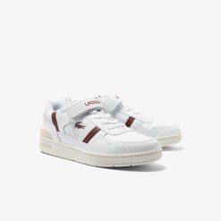 Sneakers | LACOSTE Sneakers T-Clip Velcro Femme En Cuir