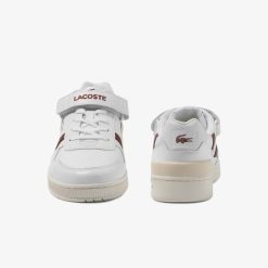 Sneakers | LACOSTE Sneakers T-Clip Velcro Femme En Cuir