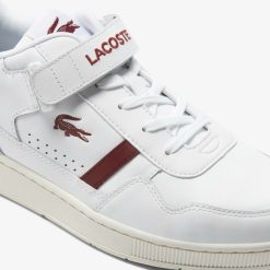 Sneakers | LACOSTE Sneakers T-Clip Velcro Femme En Cuir