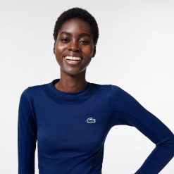 Vetements De Sport | LACOSTE Crop Top Manches Longues Sport Sans Couture