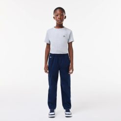 Vetements Garcon | LACOSTE Pantalon Cargo En Gabardine Legere De Coton